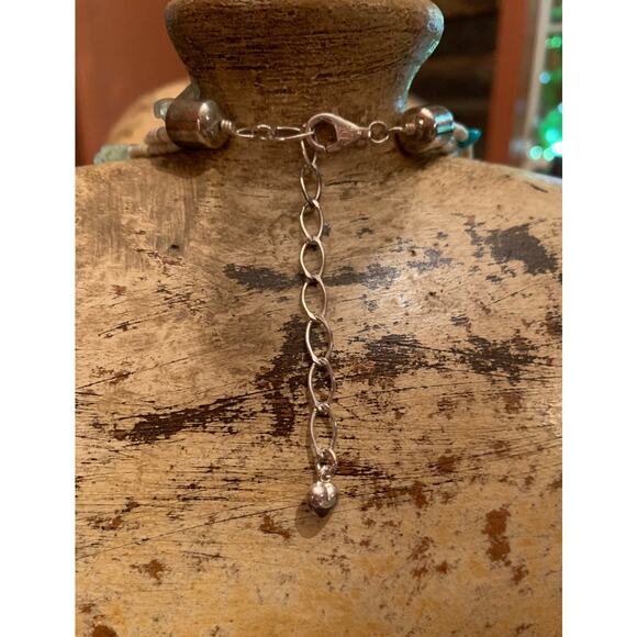 Jay King Multi Strand Heishi Bead, Turquoise and Quartz Necklace - Picture 5 of 5